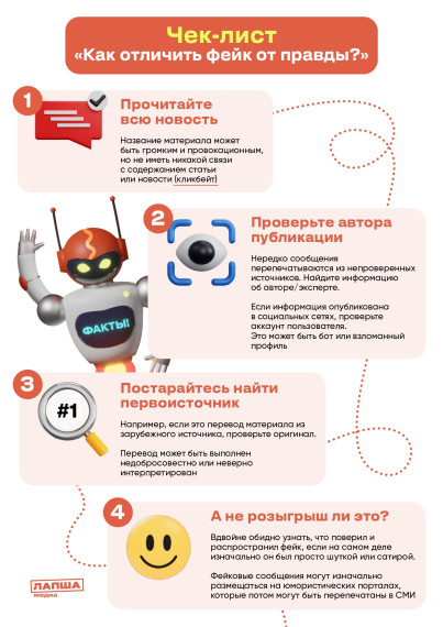 Проверка достоверности и противодействия распространению заведомо недостоверной информации, в социальных сетях.